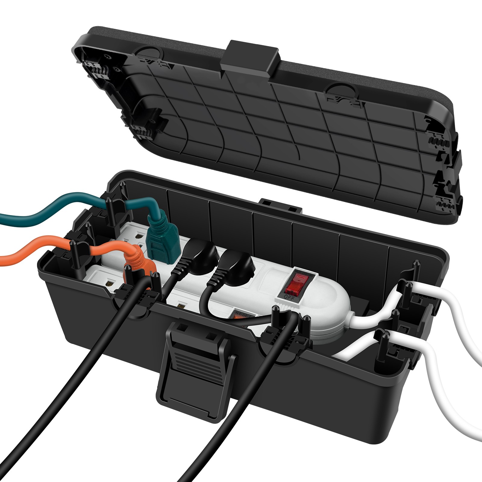 IP54 Waterproof Outdoor Socket Cover Box Heavy Duty PP Extension Cord Protector