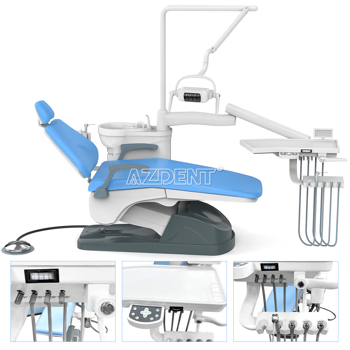 Dental Unit Chair Computer Control+Stool /LED Electric Micro Motor &Water Tank