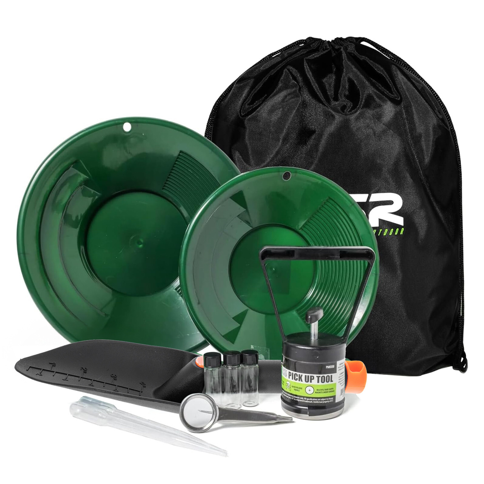 ASR Outdoor Gold Panning Kit Gold Rush Prospecting Tools Accessories 10pc