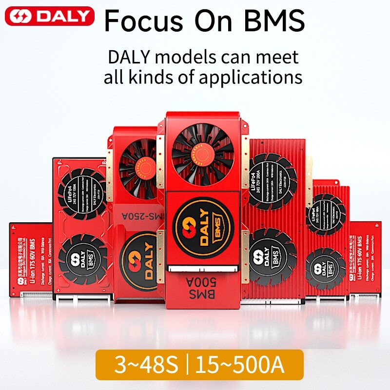 Daly Smart BMS LI-ION 13S 48V 20A 40A 60A 100A 150A LITHIUM Protection Balance