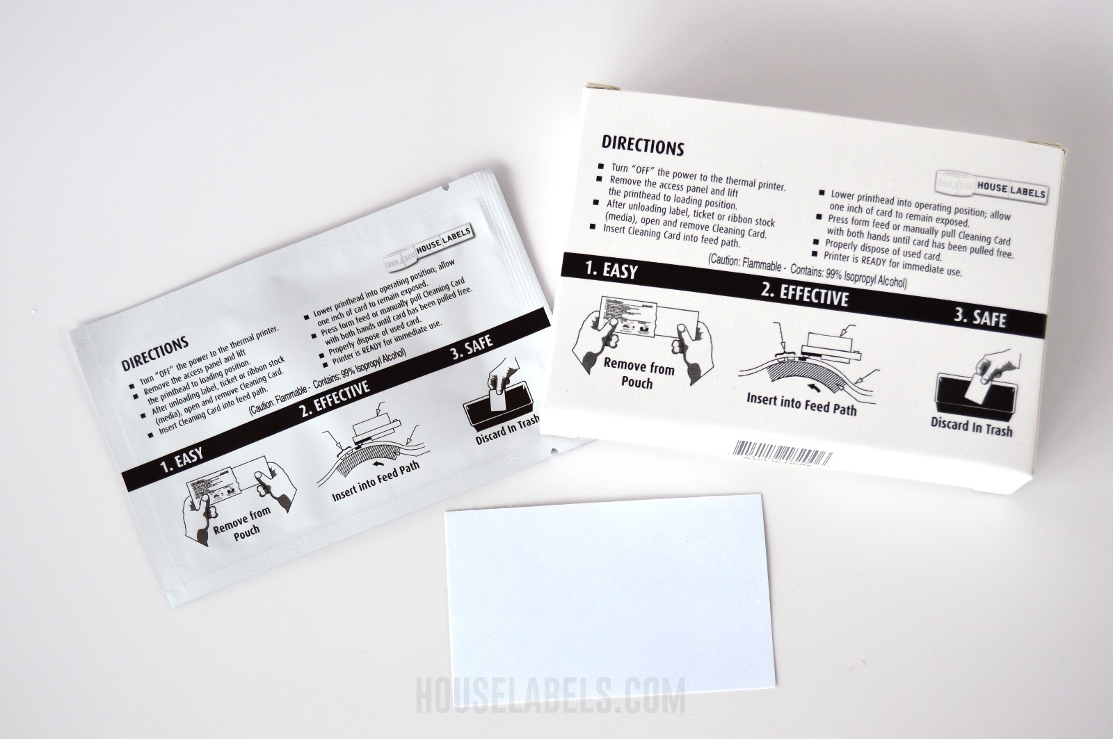 25 DYMO Compatible 60622 CLEANING CARDS – 2.1″ x 3.5″ Works Great For Dymo 30254