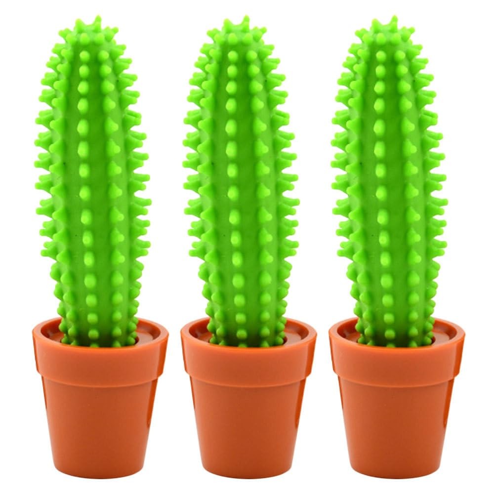 SHINEOFI Cactus Pens, 3pcs Cactus Bonsai Shaped Pens Ballpoint Pens Stationer…
