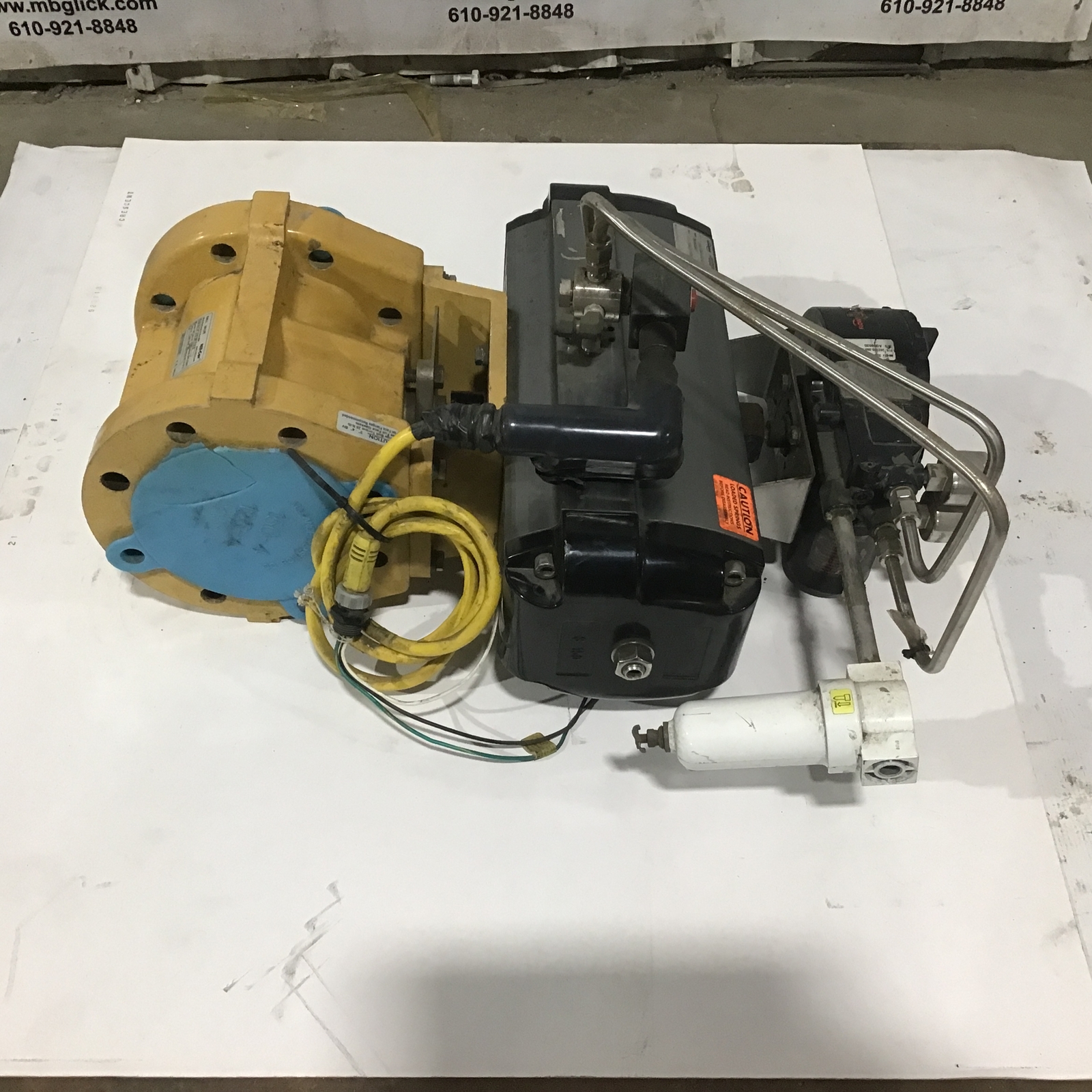Flowserve AutoMax B150S07 Valve Actuator Pneumatic Positioner with Ball Valve