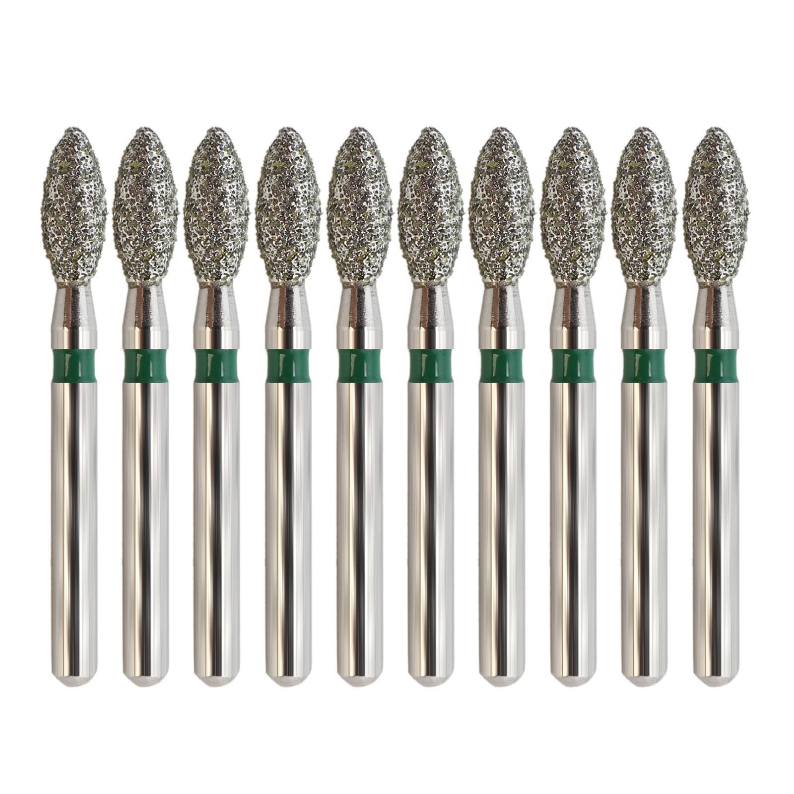 Dental Diamond Bur 368/023C Pointed Football Coarse Grit Friction Grip Burr