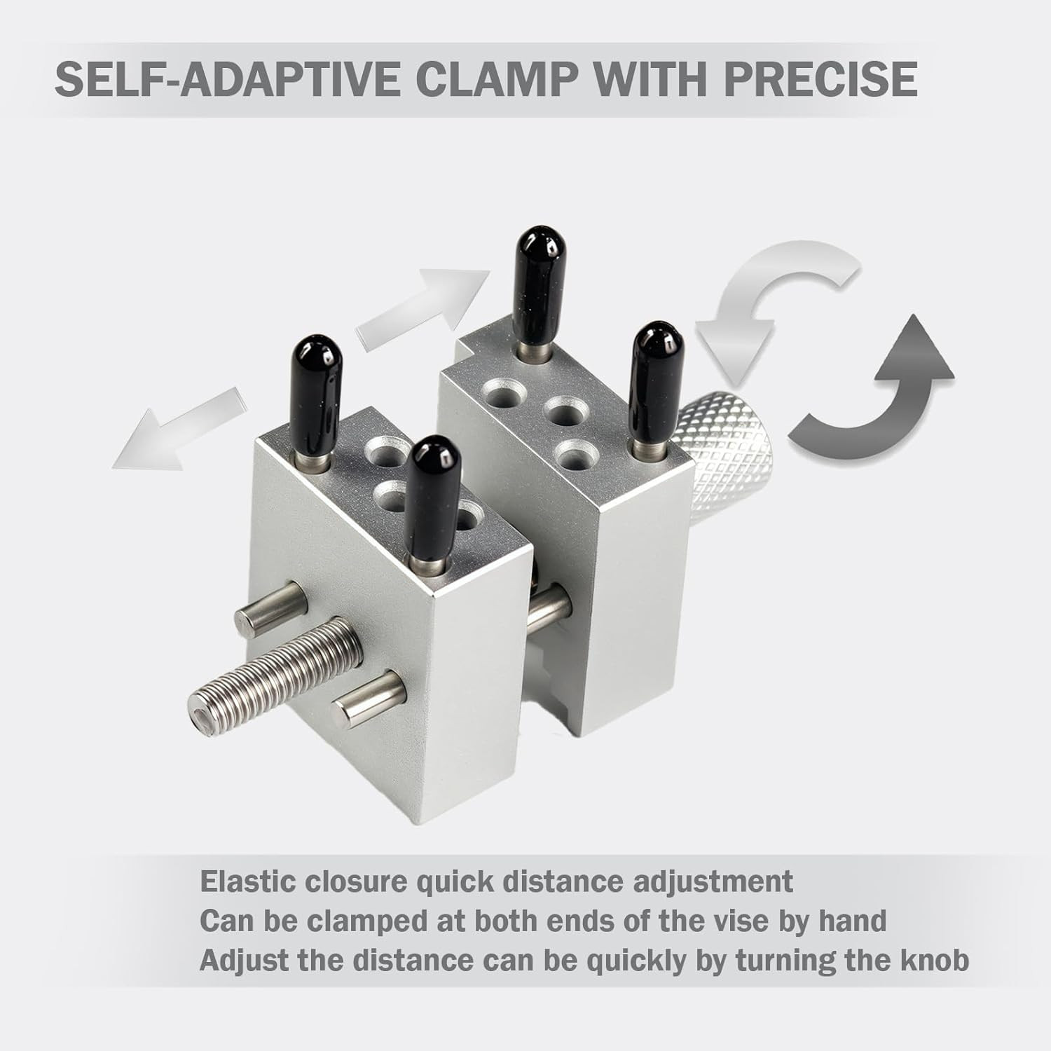 Precision Mini Vise for Hobbies & Crafts – Multi-Function Tabletop Bench Clamp f