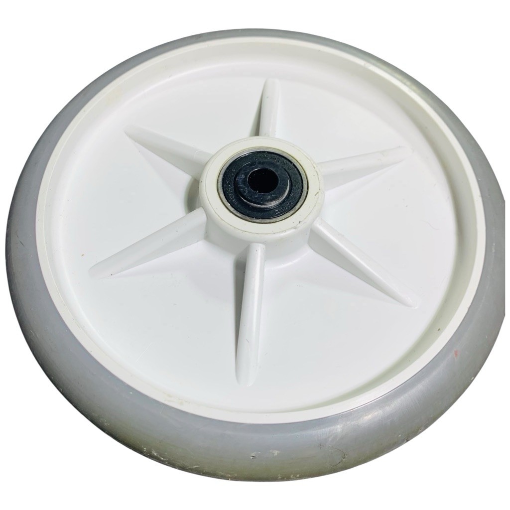 Grey Stryker Stretcher 8” Standard Wheel, Stryker OEM Part 0753-103-215 (#1)