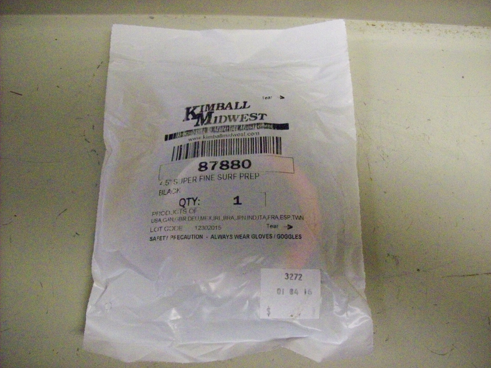 y) Kimball-Midwest 4.5″ Super Fine Surface Prep 87880 “Grinder” Wheel