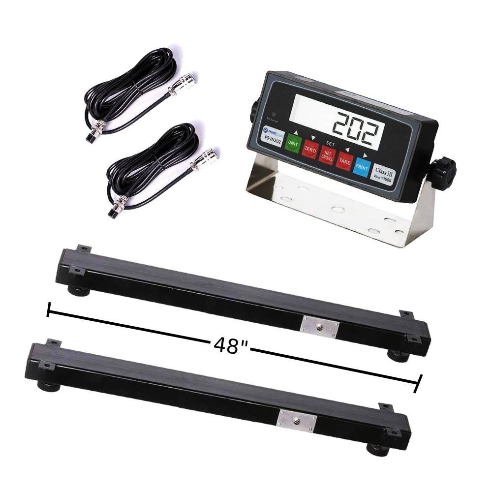 Prime Scales 48″ Weigh Beam System 10000lb x 2lb Industrial Weigh Bars Platform