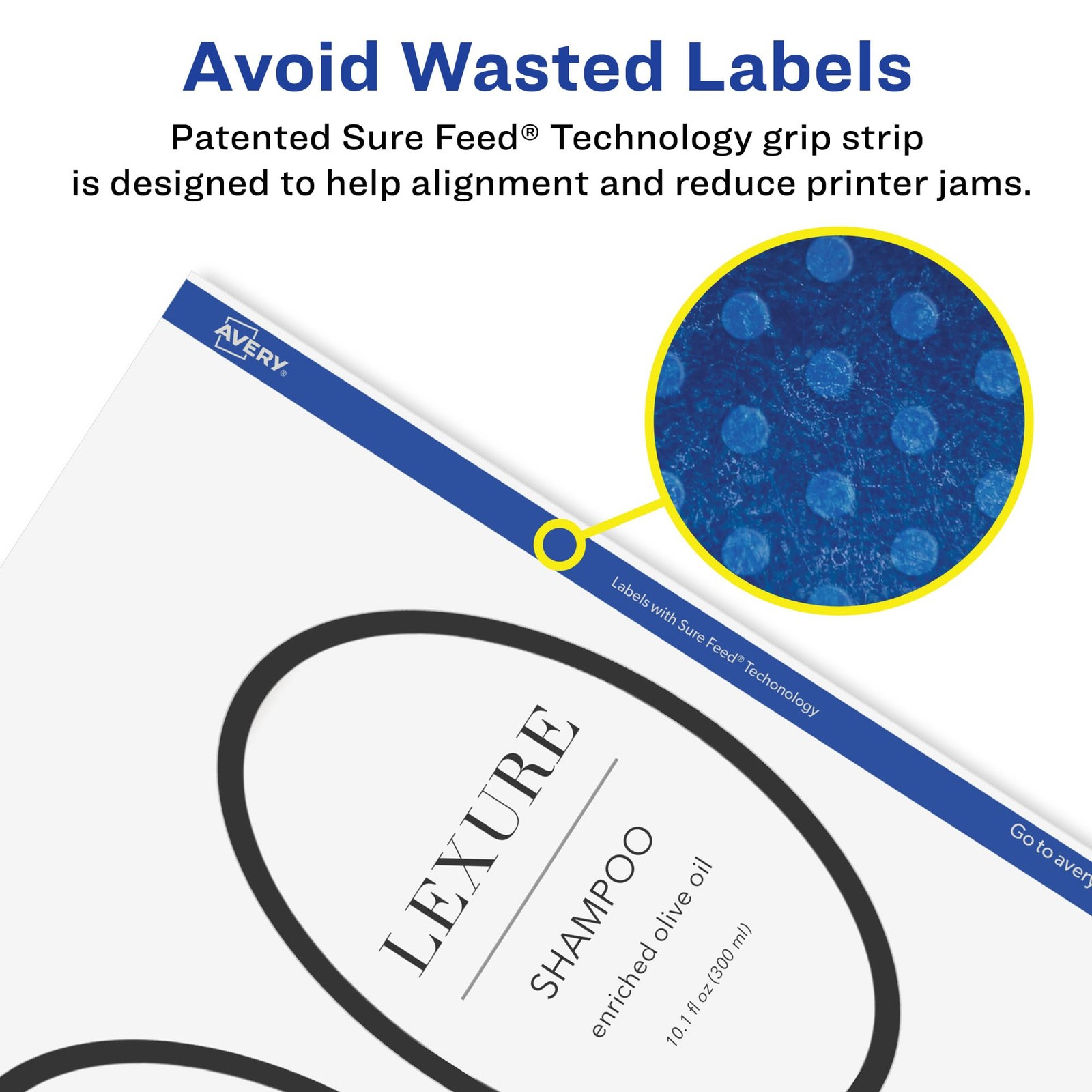 Avery Glossy Clear Oval Labels Sure Feed Technology 4 X 6 50 Glossy Clear
