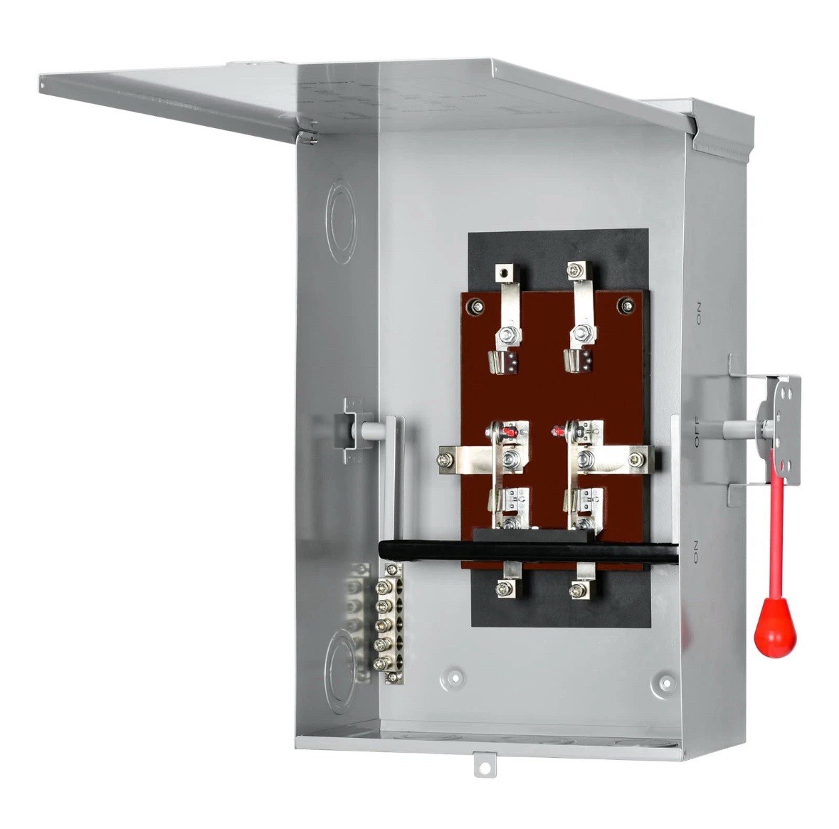 Heavy Duty Safety Switches, 240 Volt AC 4 Wire 2 Pole Non-Fusible 200 Amp Dis…