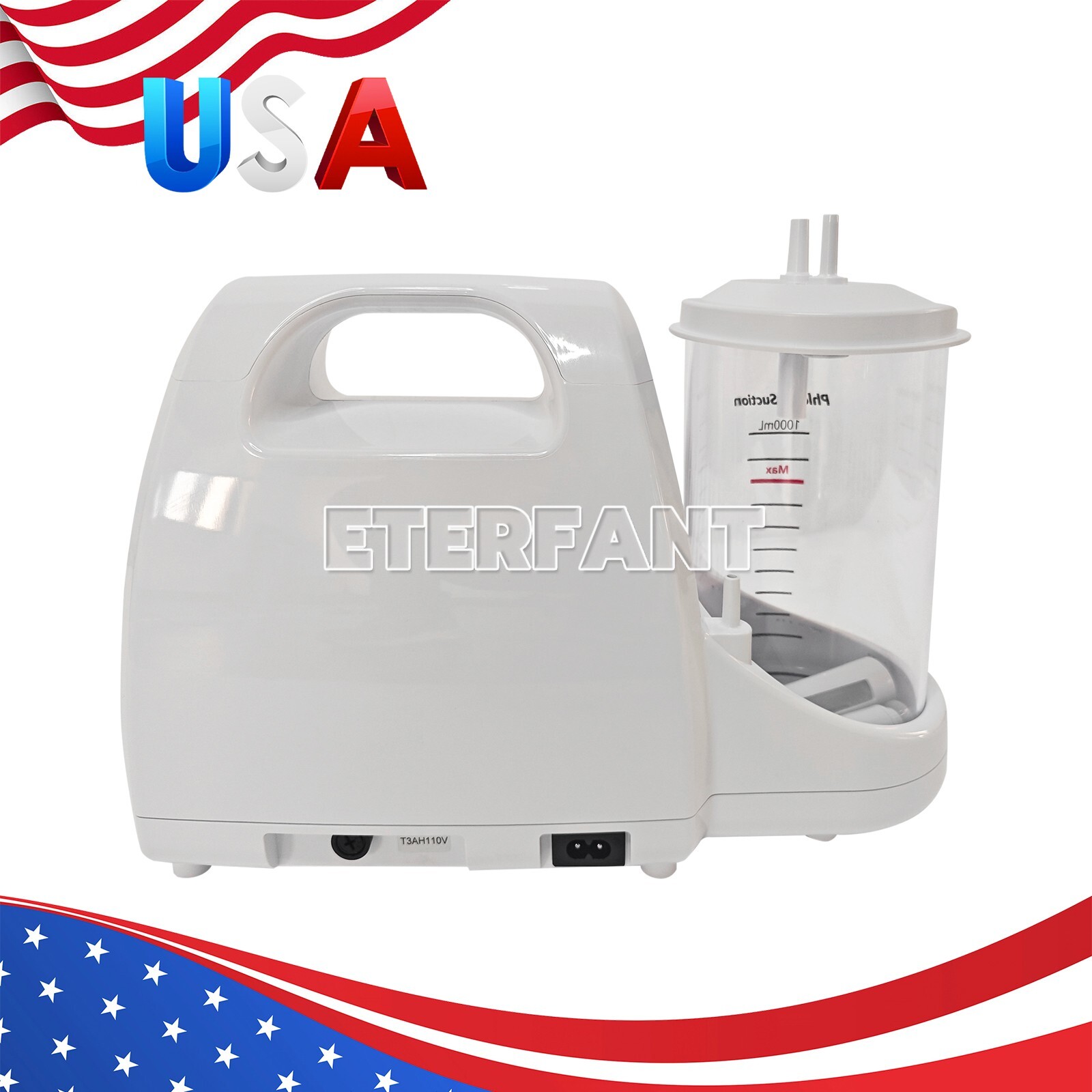 Portable Dental Suction Machine Oral Emergency Vacuum Phlegm Suction Unit US