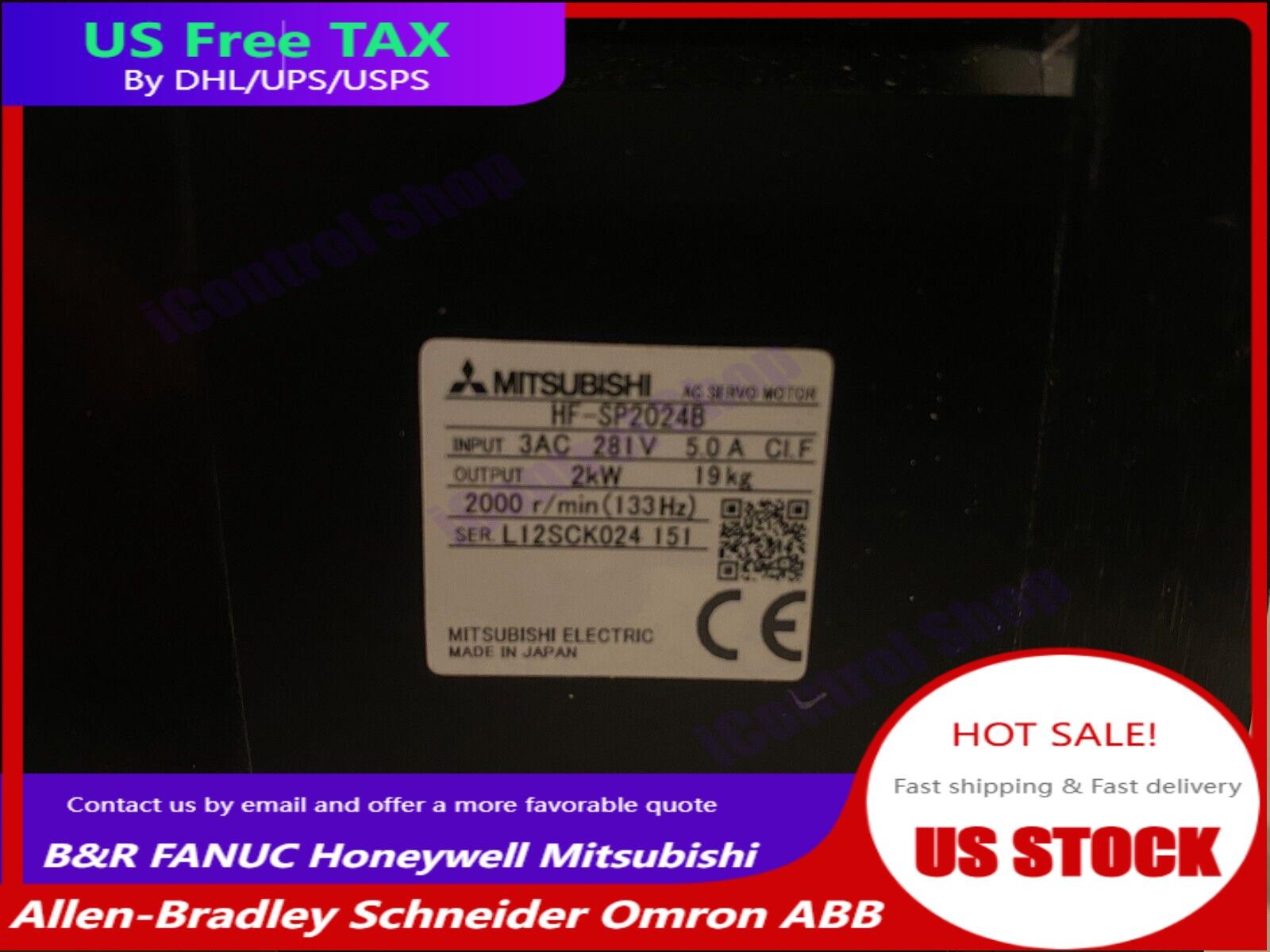 Mitsubishi HF-SP2024B One New HFSP2024B Servo Motor Expedited Shipping