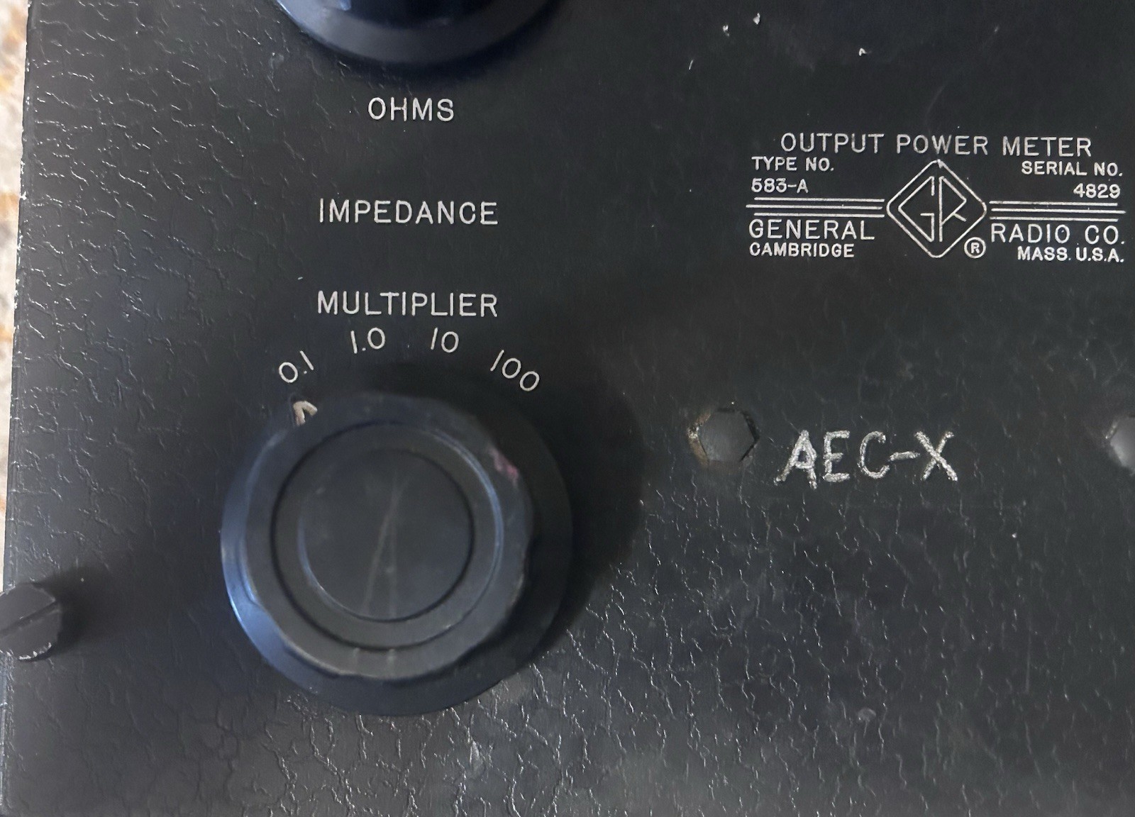 Vintage General Radio Type 583-A Output Power Meter – Cambridge, MA – Untested