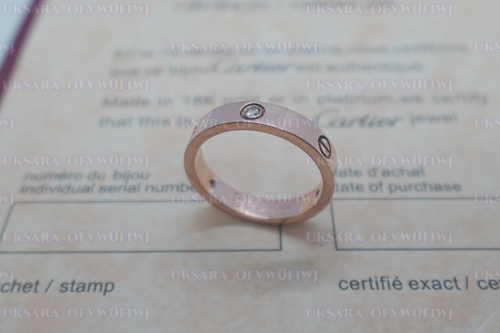 NEWCartlerLOVE&Ring 18kYellow Gold 3.6mm.Diamond Wedding Band Size US 7