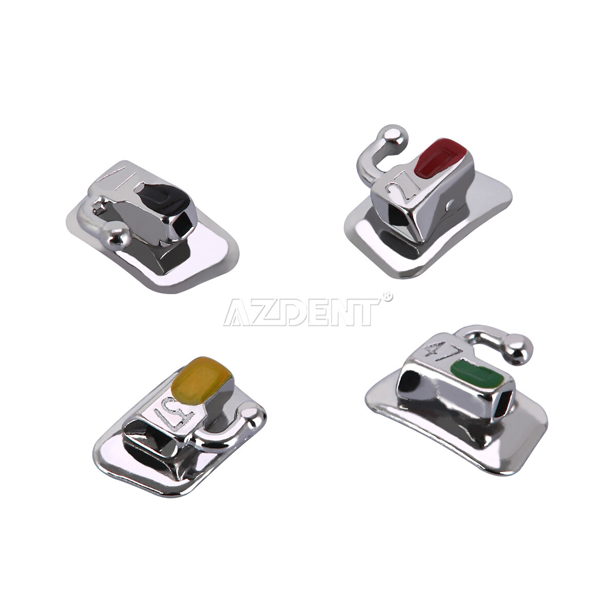 Dental Orthodontic Buccal Tubes MBT/Roth.022″ 2nd Molar Bondable Non-Conv AZDENT