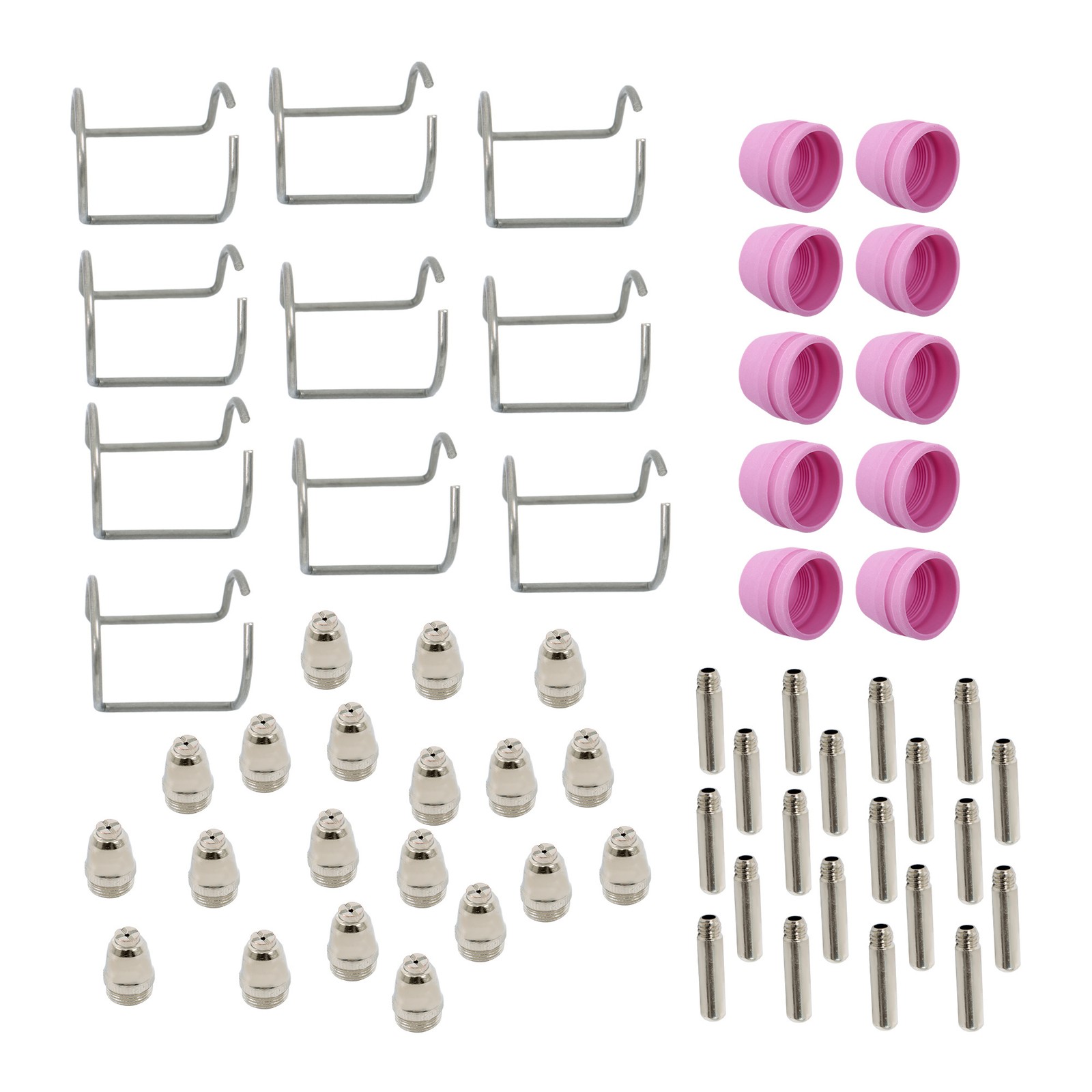 60PCS Plasma Cutter Consumables Kit Nozzles & Electrodes for SG-55 AG-60 WSD-60