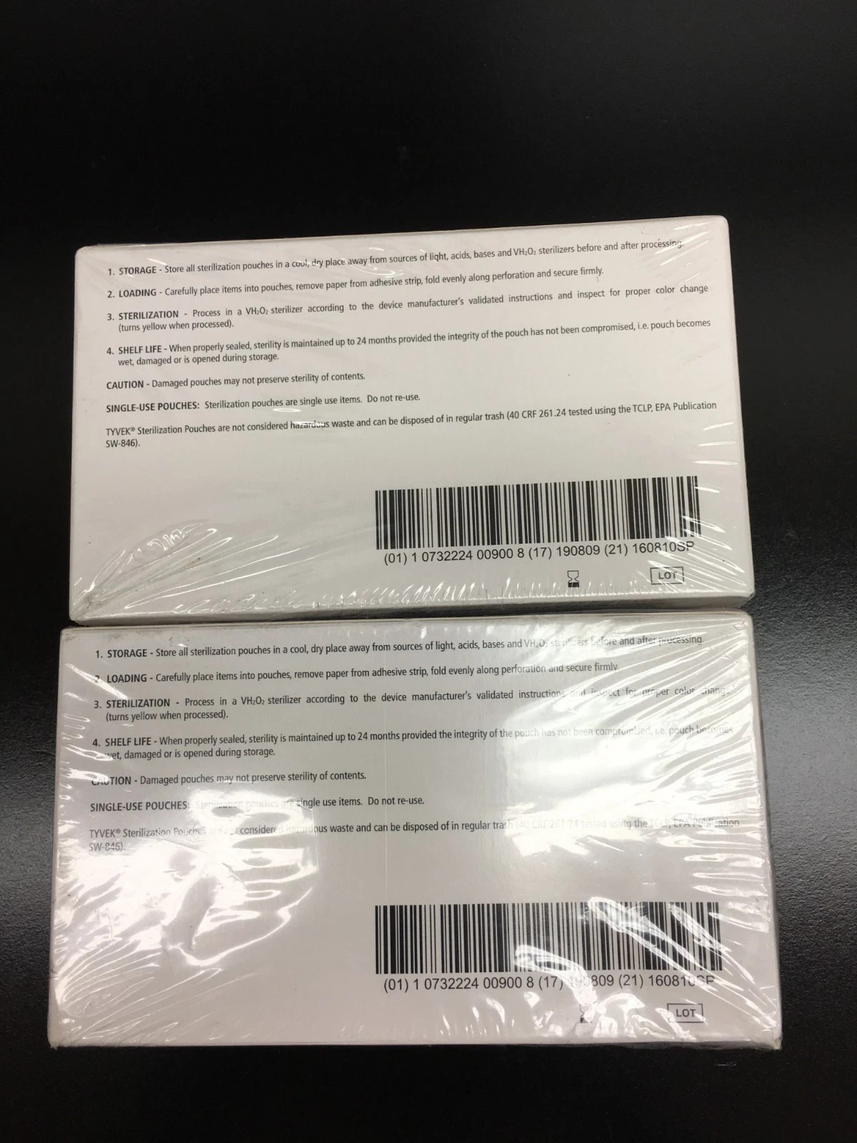 Crosstex REF TSP-180 Self-Seal Tyvek Pouch 3.5″ x 5.25″ Lot 2 PKS