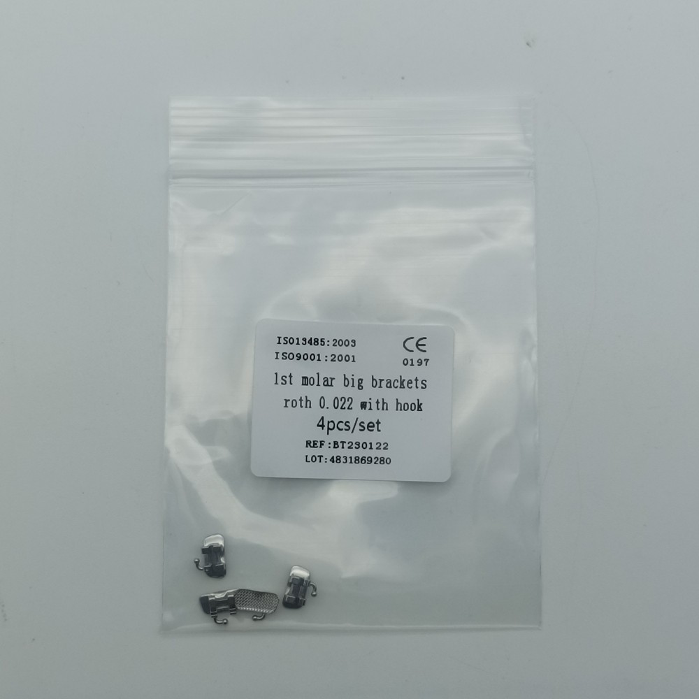 20Sets Dental 1st Brackets Molar Wide Big Bracket Orthodontic Roth MBT 022 Hooks