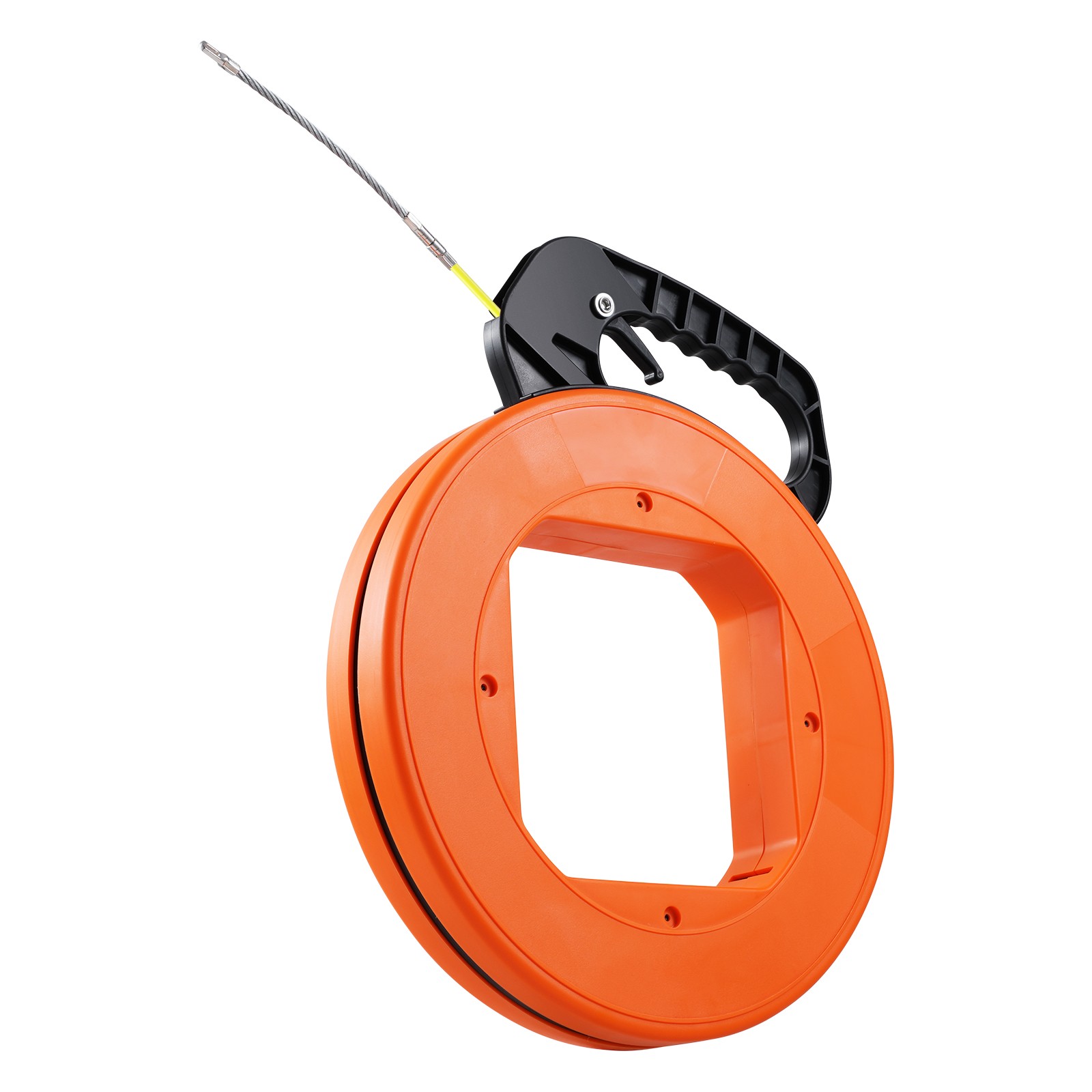 Fish Tape Wire Cable Line Puller 200ft 3/16in Fiberglass High Plastic Case