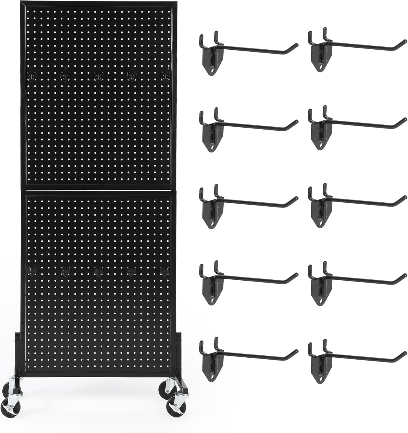 2X5Ft Standing Pegboard Display Peg Board Display Rack Pegboards Display Stand