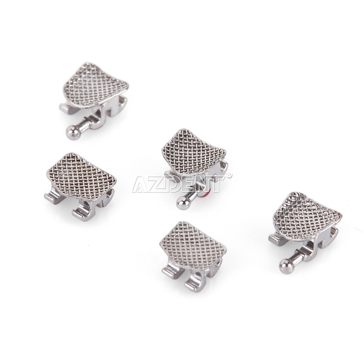 AZDENT Dental Brackets Braces Standard/Mini MBT/Roth Slot.022/.018 Hooks 3 4 5