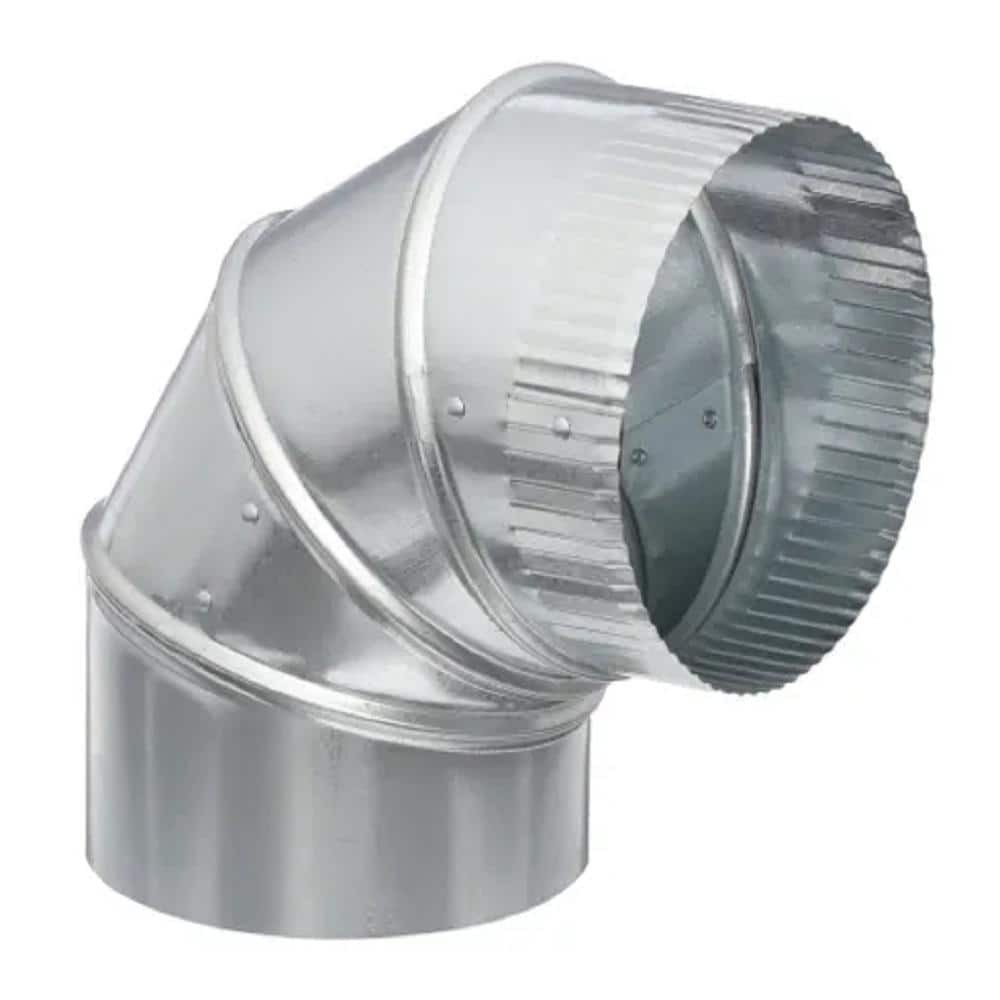 Master Flow12 In 90-degree Round Adjustable Elbow Flexible Duct Galvanized Steel