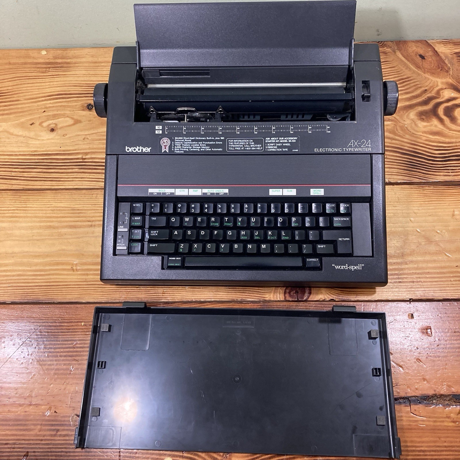 Brother Electronic AX-24 Electric Typewriter Word-Spell Tested w/ Covers Read