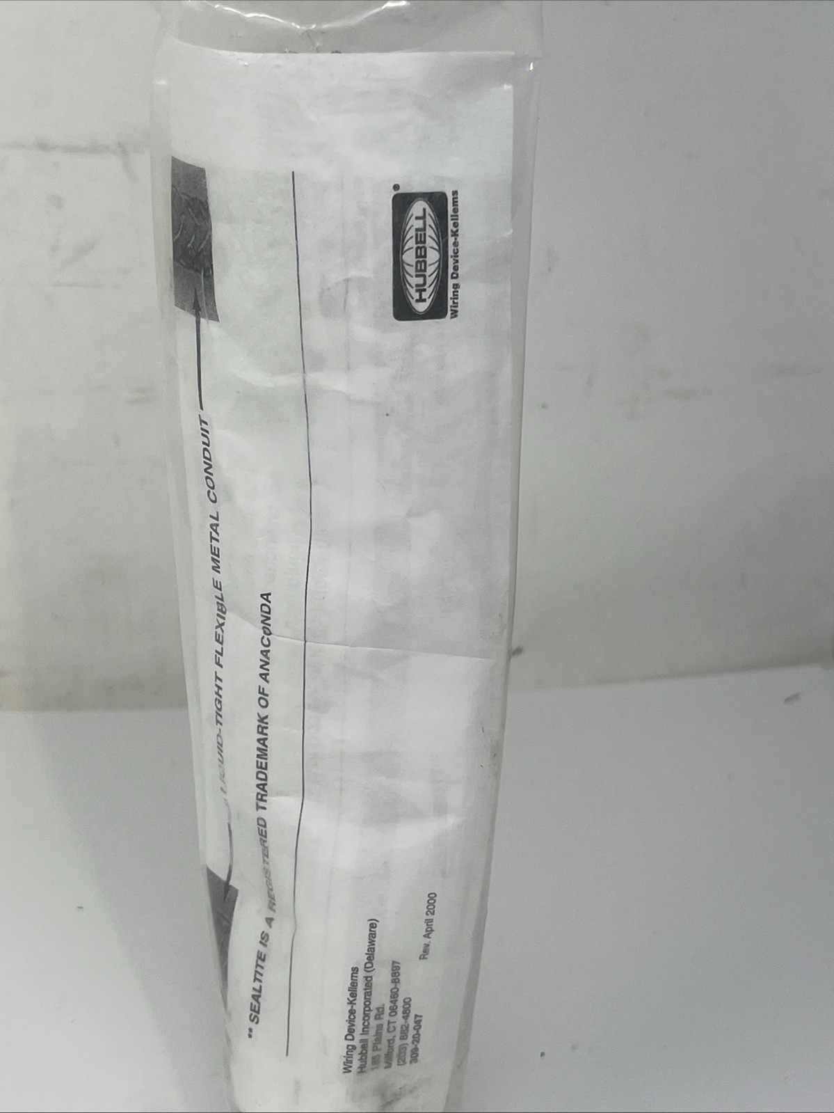 1” Hubbell Wiring Device, Kellems Liquid Tight Grip, Straight Connect, 074093514