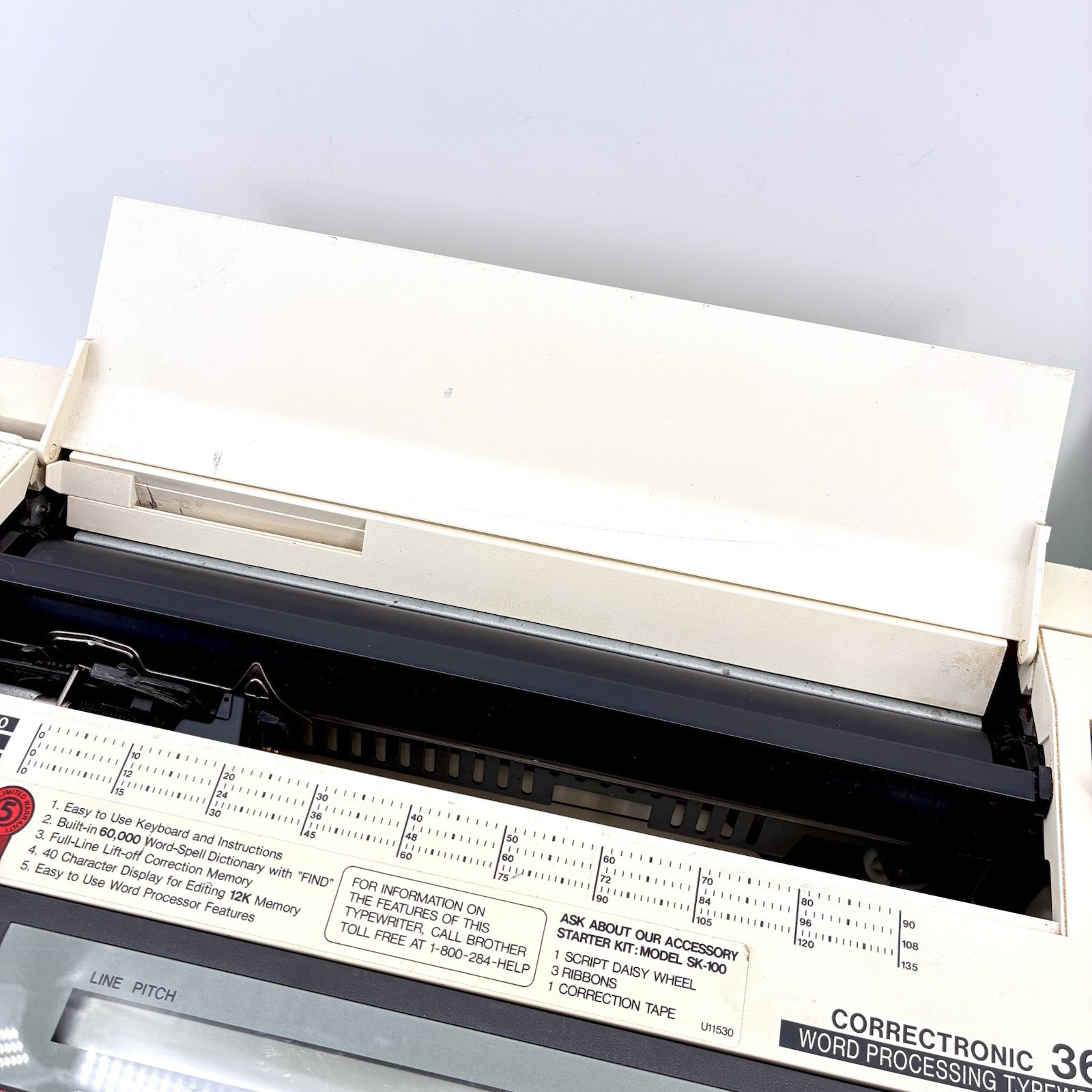 Brother Correctronic 360 Electric Typewriter Word-Spell Tested Working Manual