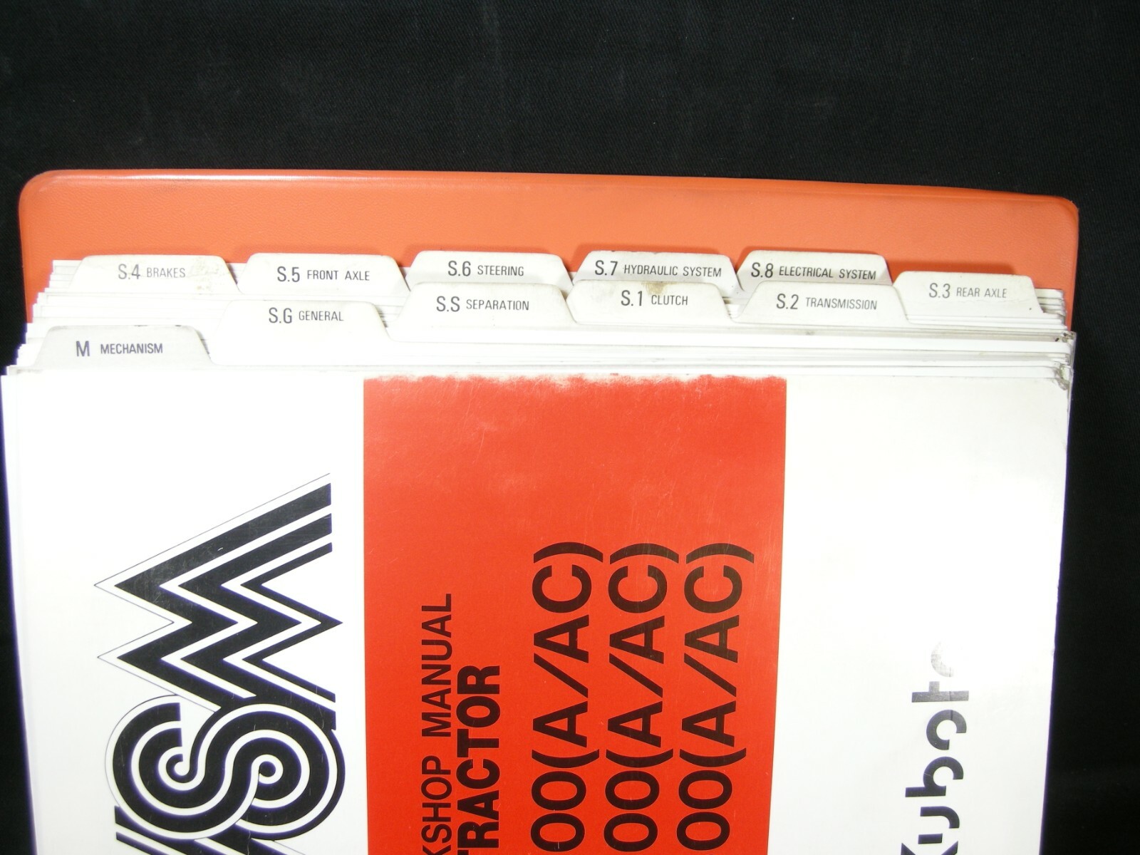 Kubota Tractor M4500A AC M5500A AC M7500A AC Service Manual Workshop Repair Book