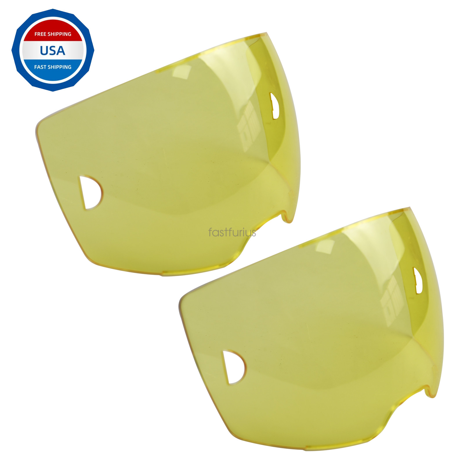 Fits ESAB 0700000803 Amber Front Cover Lens For Sentinel A50 Helmet 2 Pack