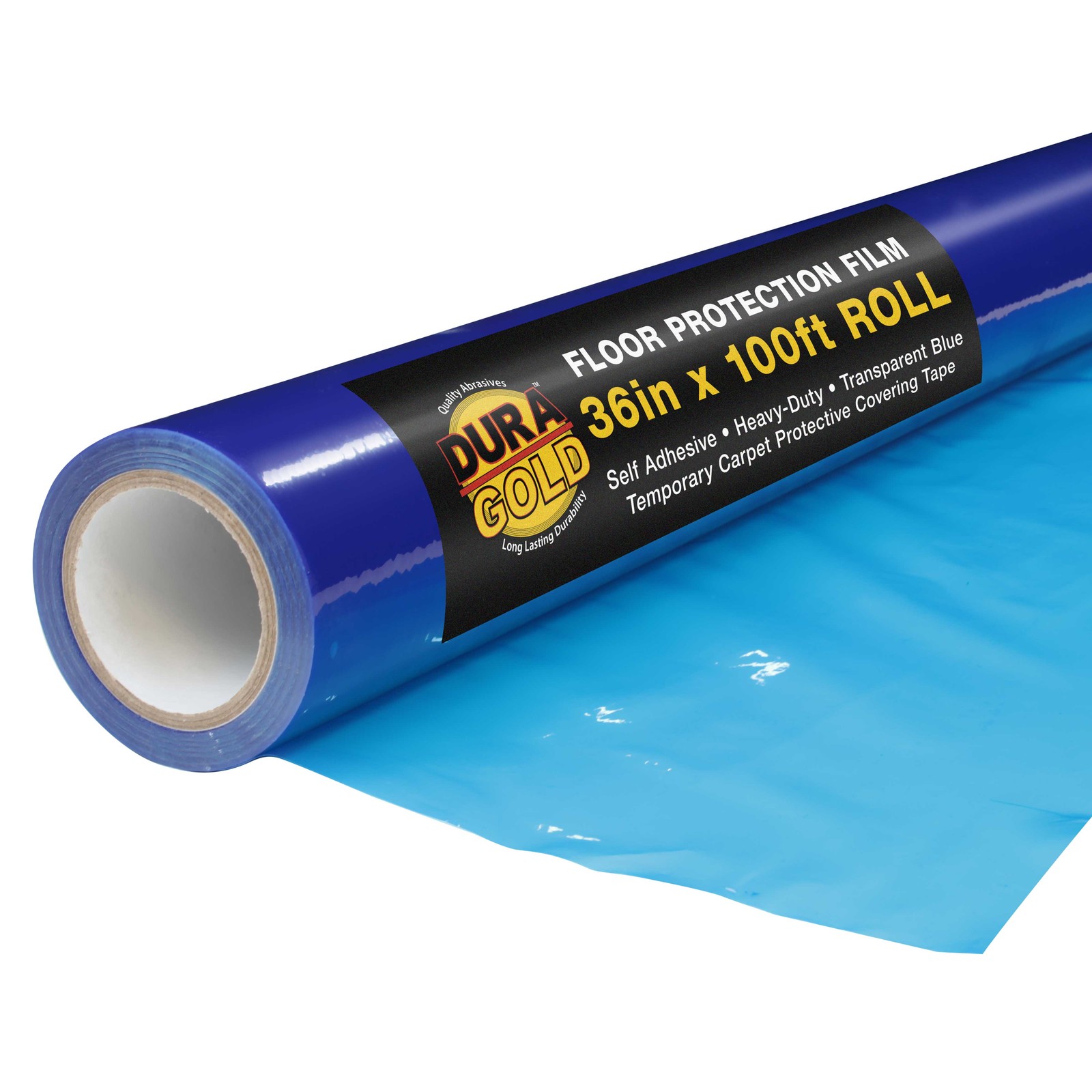 Floor Protection Film, 36″ x 100′ Roll – Self Adhesive Cover, Paint Spills, Dust