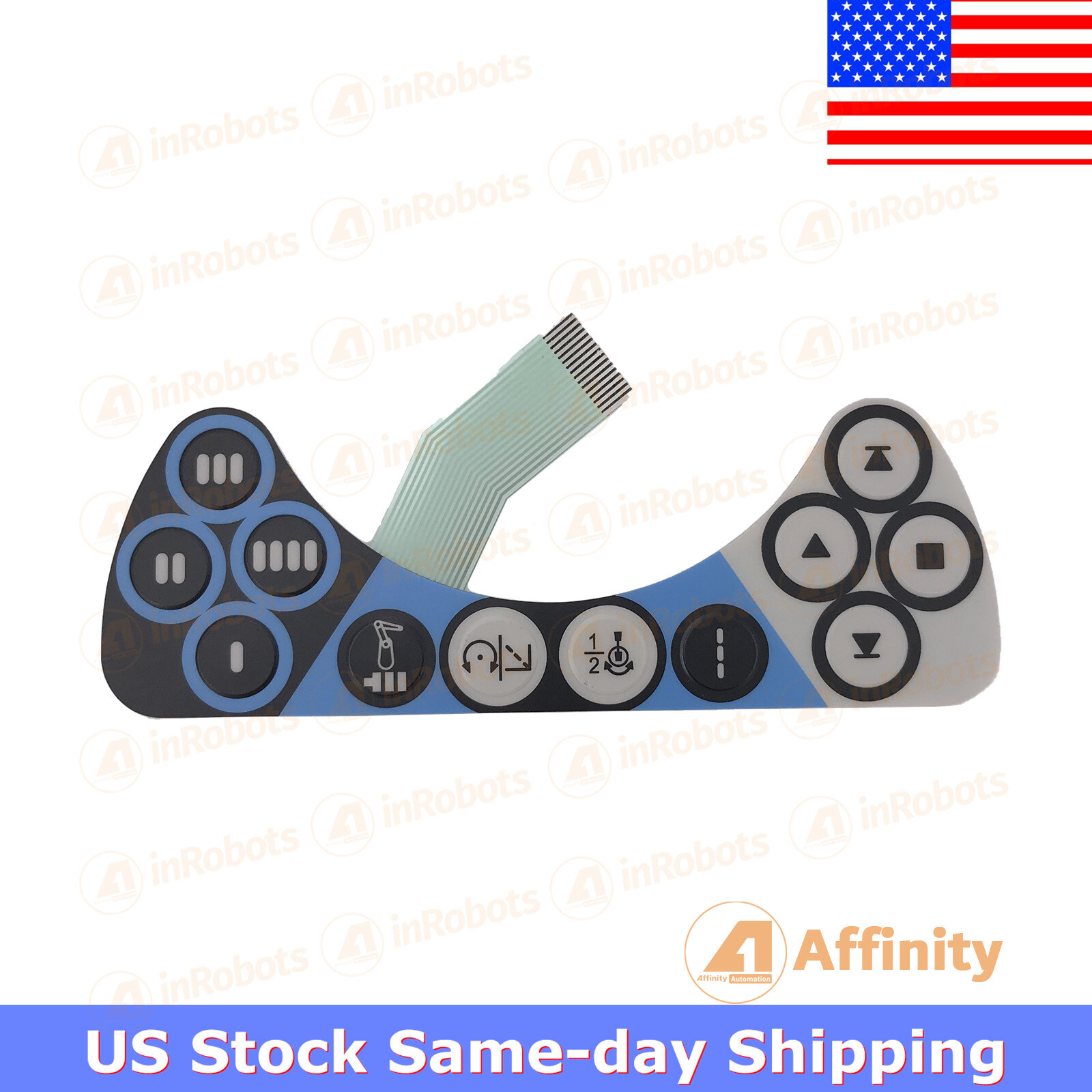 US Stock 24H ABB DSQC679 Teach Pendant Membrane Keysheet Ship within 24 hours