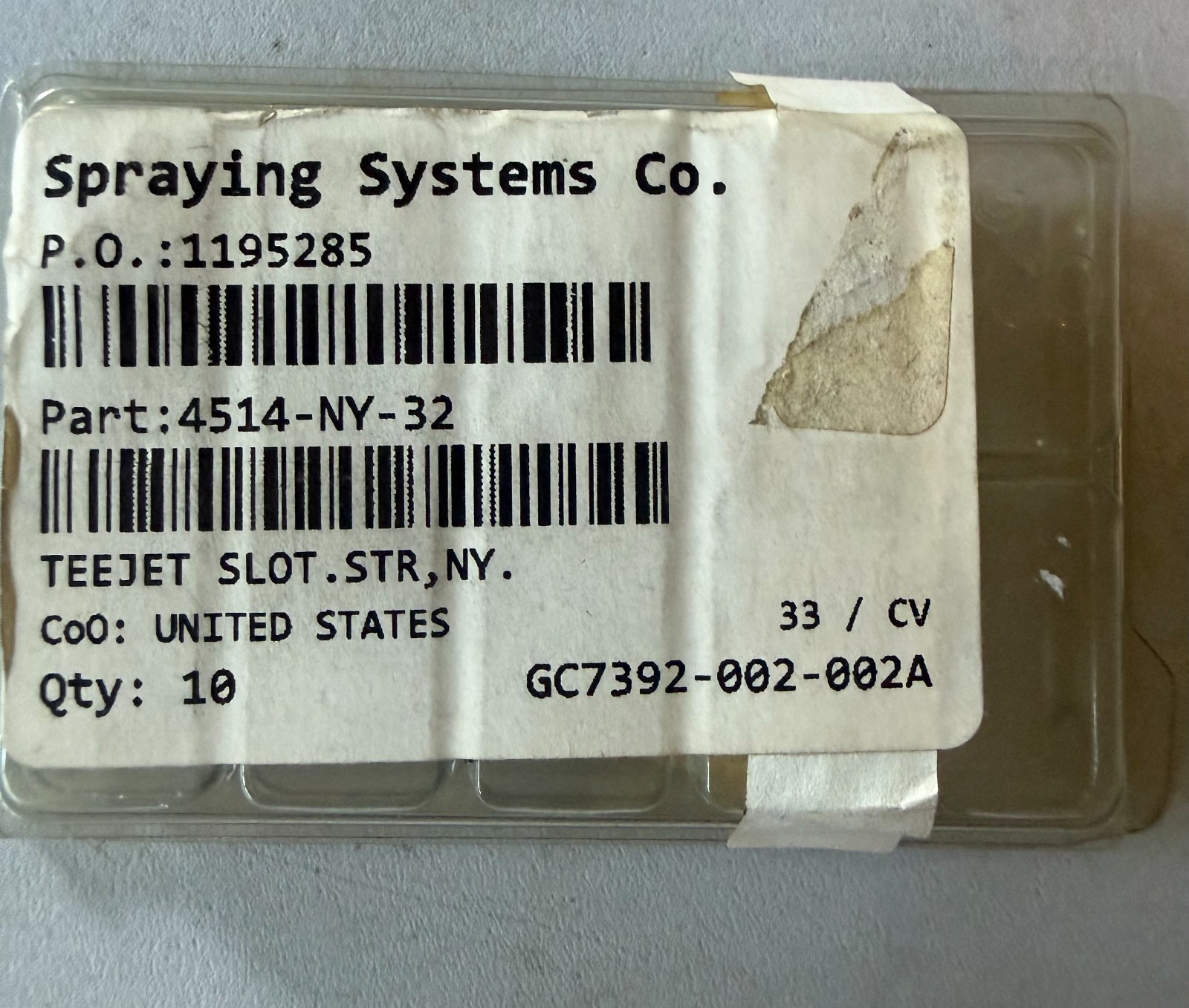 Lot of 6 TeeJet 4514-NY-32 Nylon Strainer Screens OEM Sprayer Filters New NOS
