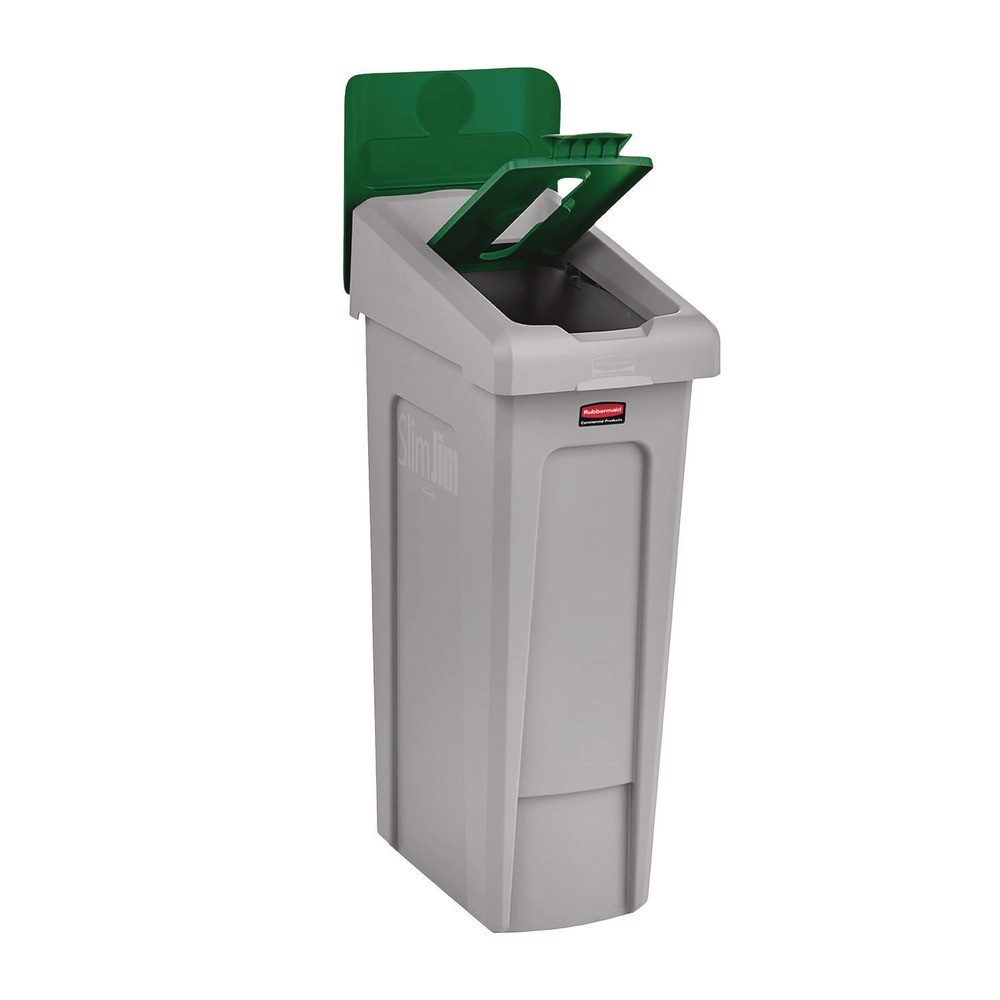 Rubbermaid Commercial 2185054 1-Stream Landfill Slim Jim Recycling Station New