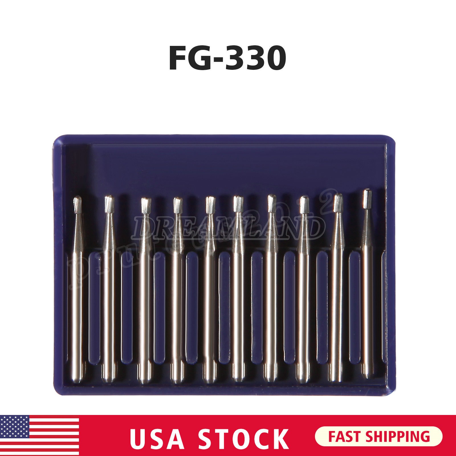 1-10 Dental Surgical Burs 25mm / Carbide Burs Friction Grip FG Round High Speed