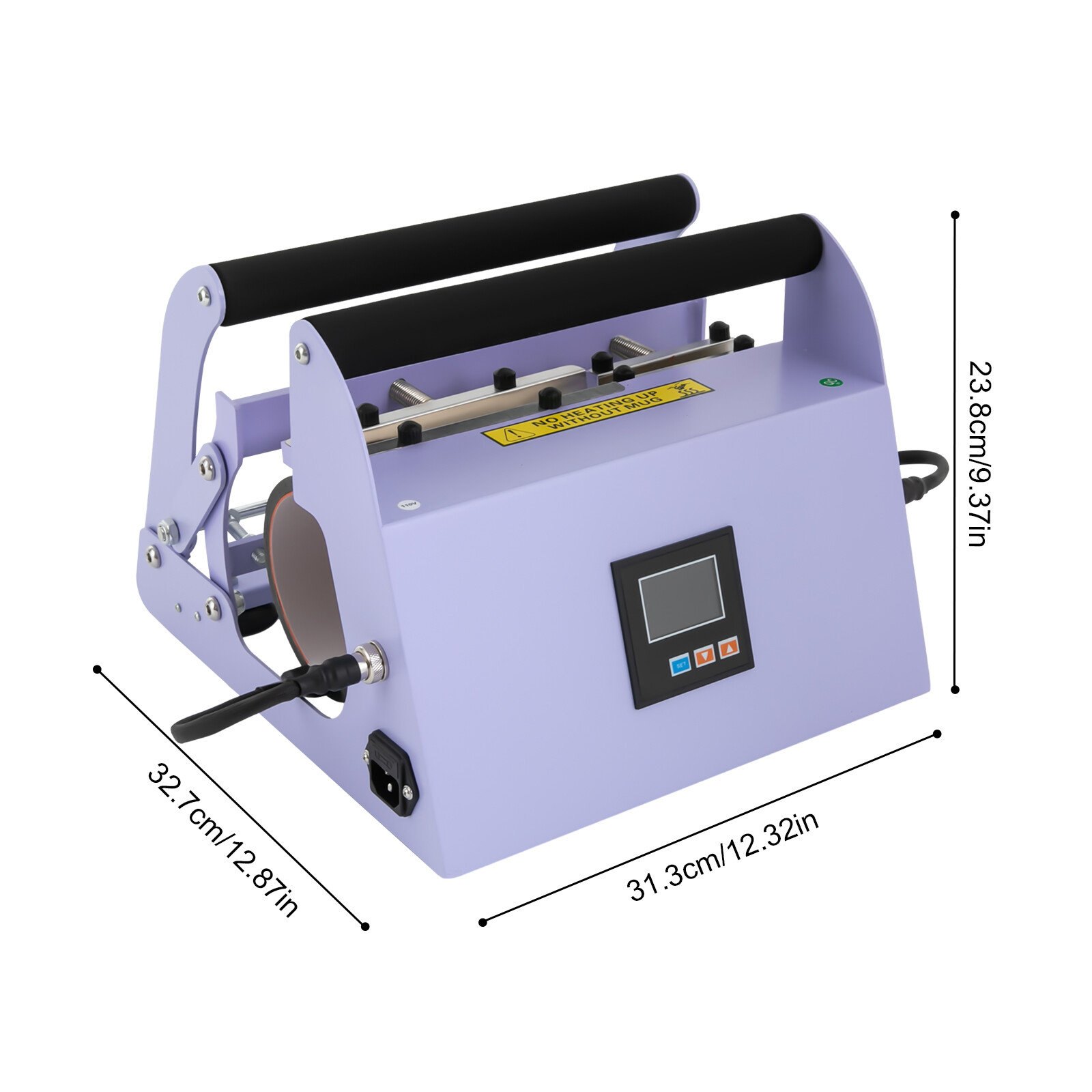 Car Cup Mug Press Heat Machine Tumbler Heat Press Machine Light Purple 500W