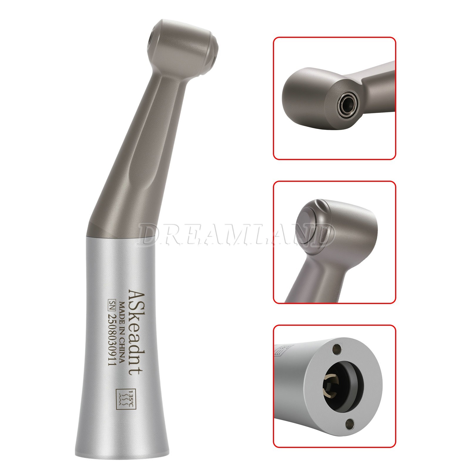 1:1 Low Speed Contra Angle Handpiece FX205 Push Button Chuck 0.3MPa 2.35mm Bur u