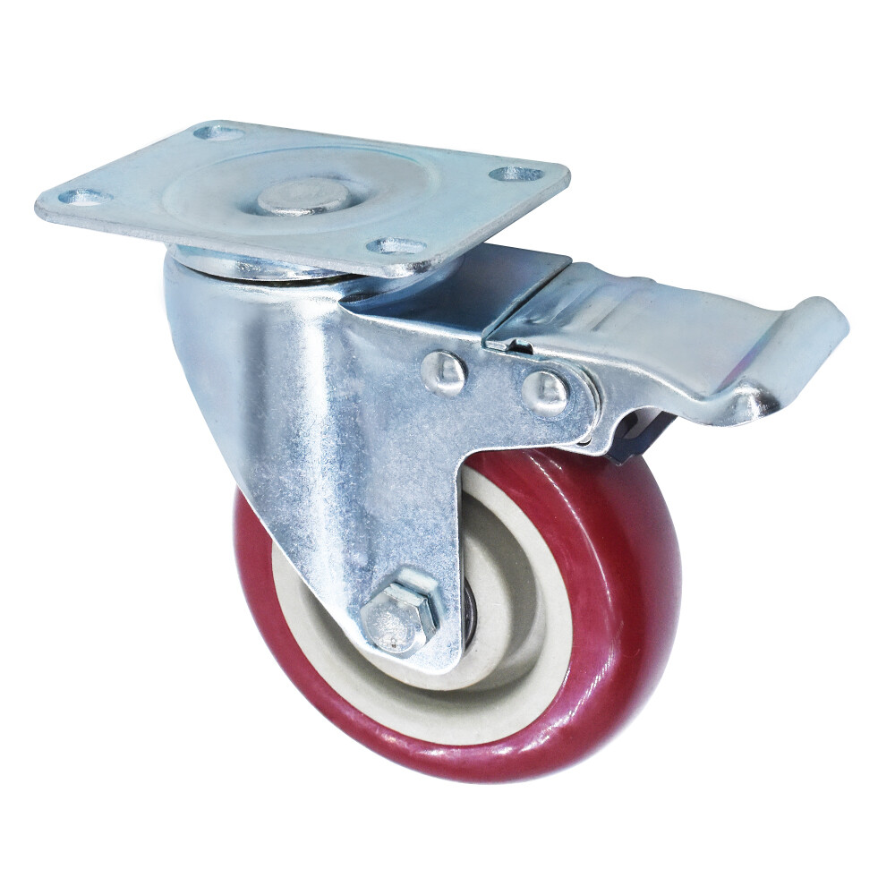 4 Piece 4 Inch Heavy Duty Caster Set Wheels Fits For All Swivel & Brake Casters