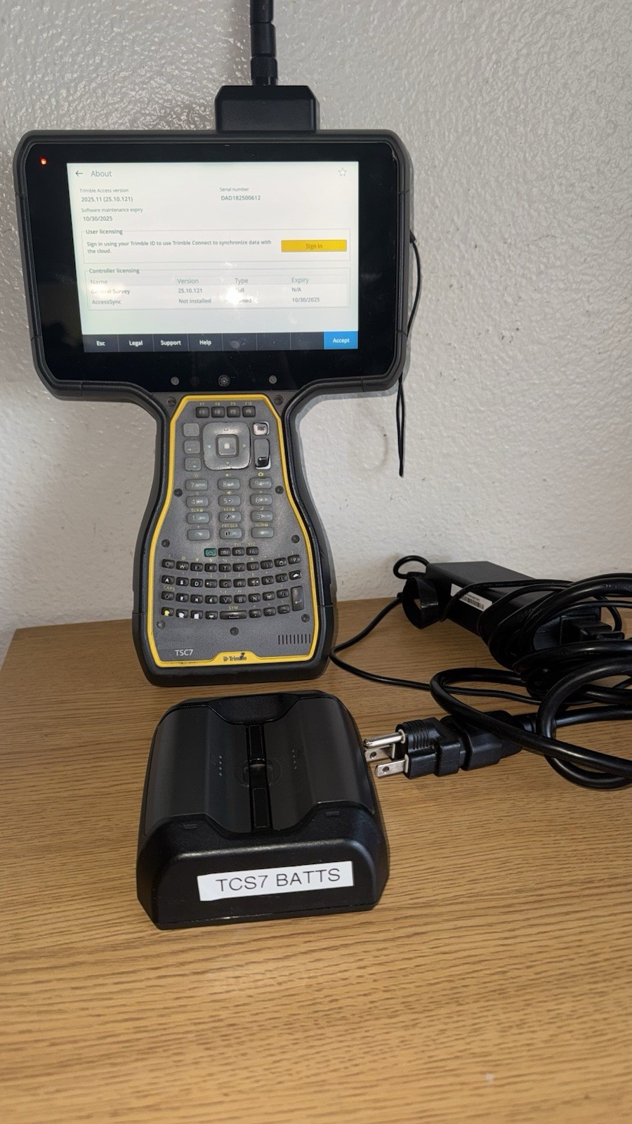 Trimble TSC7 GPS Robotic Total Station Data Collector Access 2025 w/ EM120 Radio