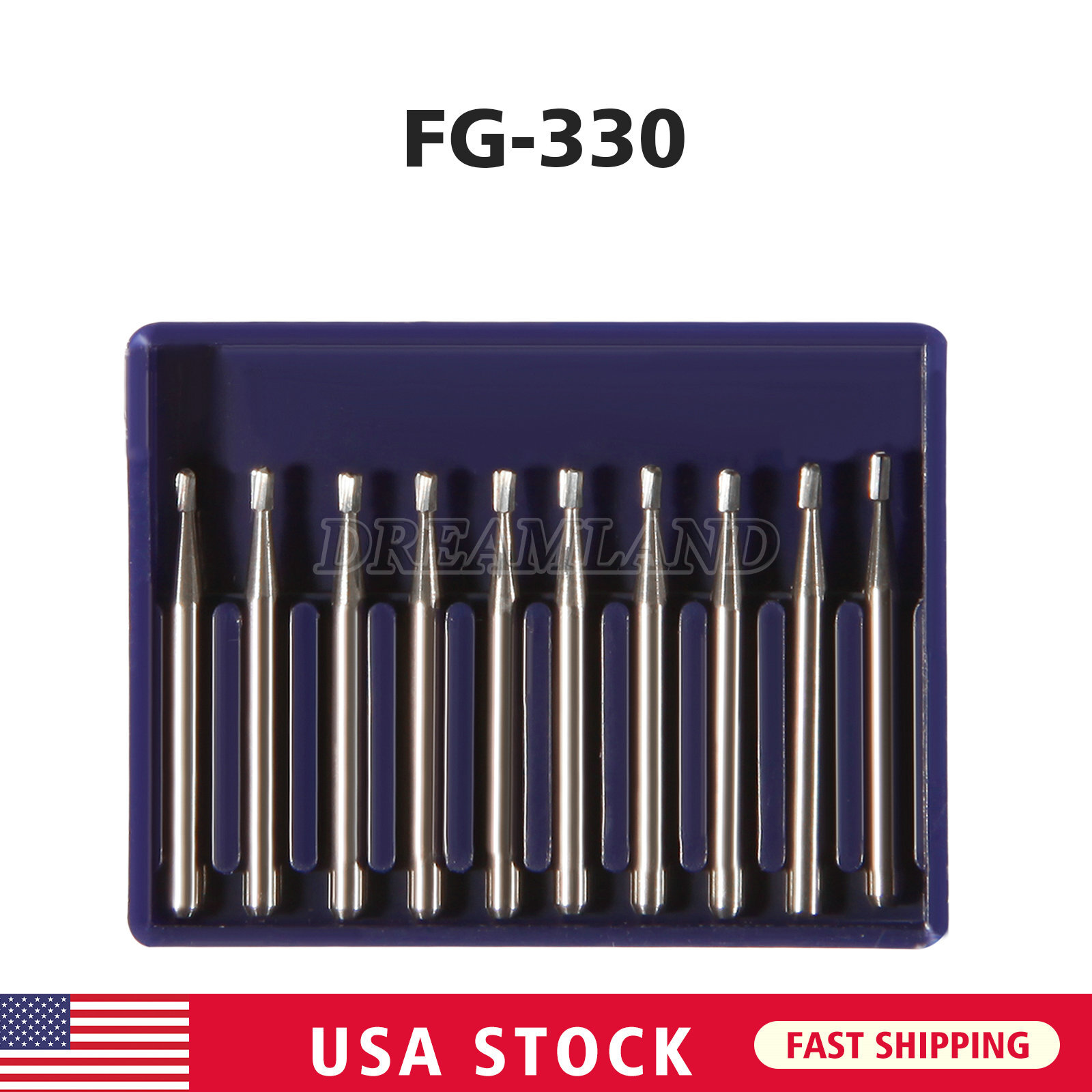 Dental Carbide Burs Tungsten Steel Burs FG #330 FG #245 for High Speed Handpiece