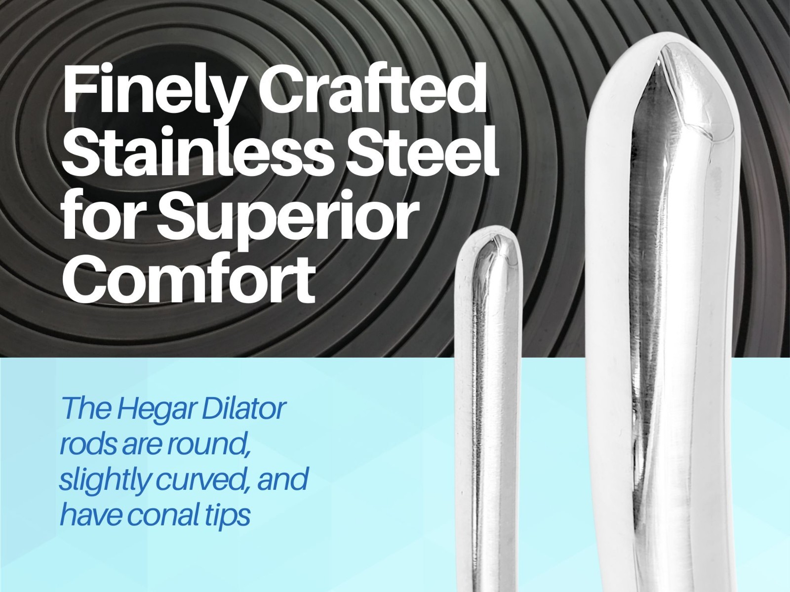 Set of 8 Hegar Dilator Sounds 7.5″ Double-Ended Stainless Dilators