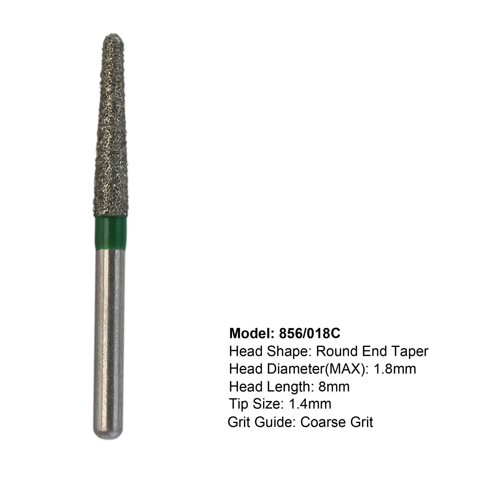 Dental Diamond Burs FG High Speed Round End Taper Egg Football Coarse Grit 368