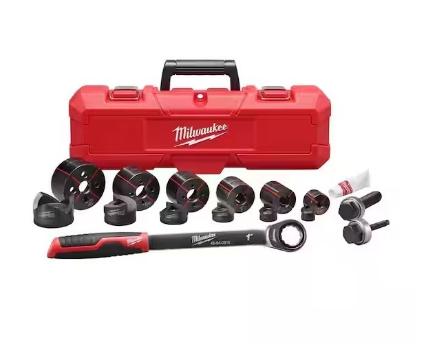 Milwaukee 1/2 in. x 2 in. Ratchet Knockout Set