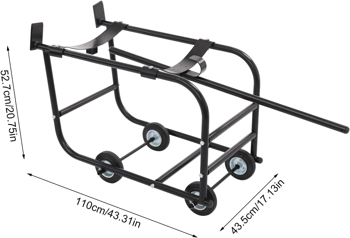TFCFL 55 Gallon Drum Cradle, Movable Drum Cradle Drum Stand 600-pound Capacity,