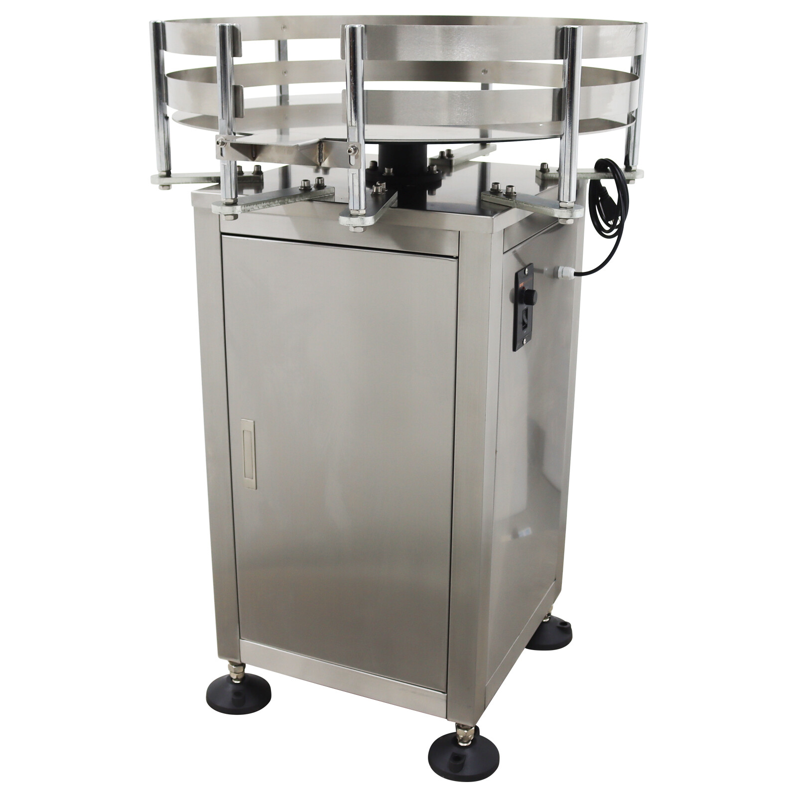 Automatic Bottle Collecting Machine Bottle Organizer Table Rotary 23.6inch 110V