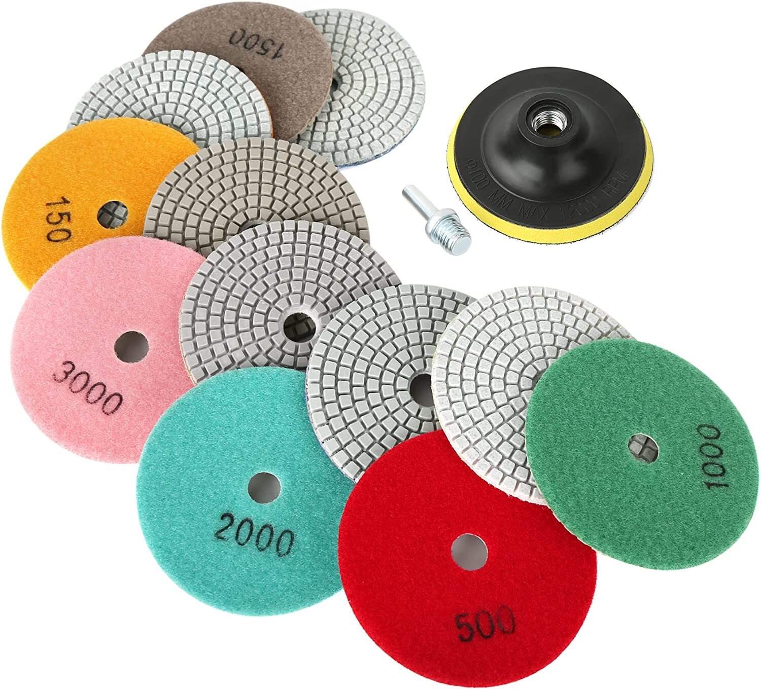 Diamond Wet Polishing Pad 4 inch for Granite Stone Concrete Marble Floor Grinder