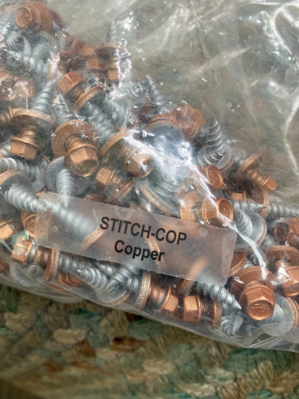 250 #12 x 3/4 Self-Drilling Stitch metal to metal roofing screws