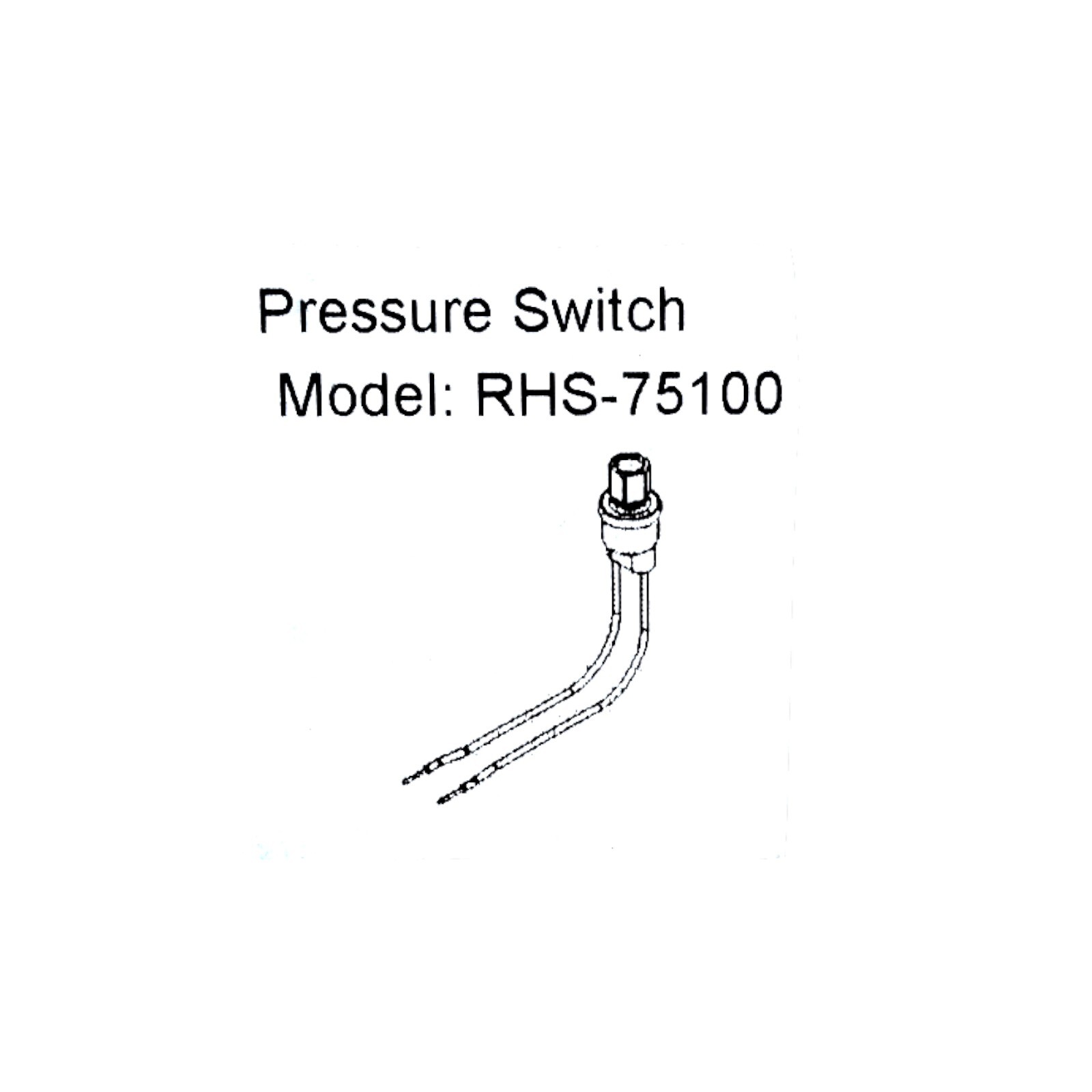 Ranco RHS-75100 Low Pressure Switch 75 PSI Open 100 PSI Close 1/4 in. SAE