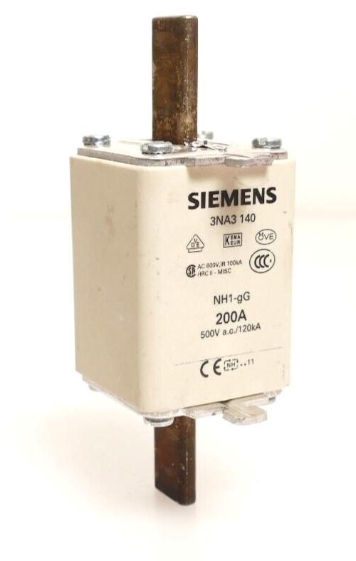 Siemens 3NA3 140 Fuse Insert 200A NH1-gG 500V a.c. 120kA | 3NA3140